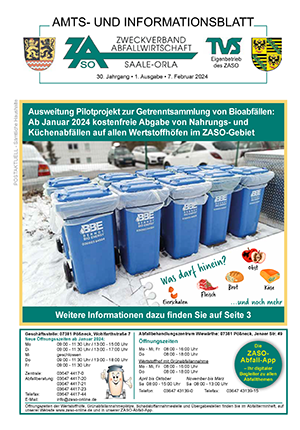 ZASO-Amtsblatt Nr. 1 2024