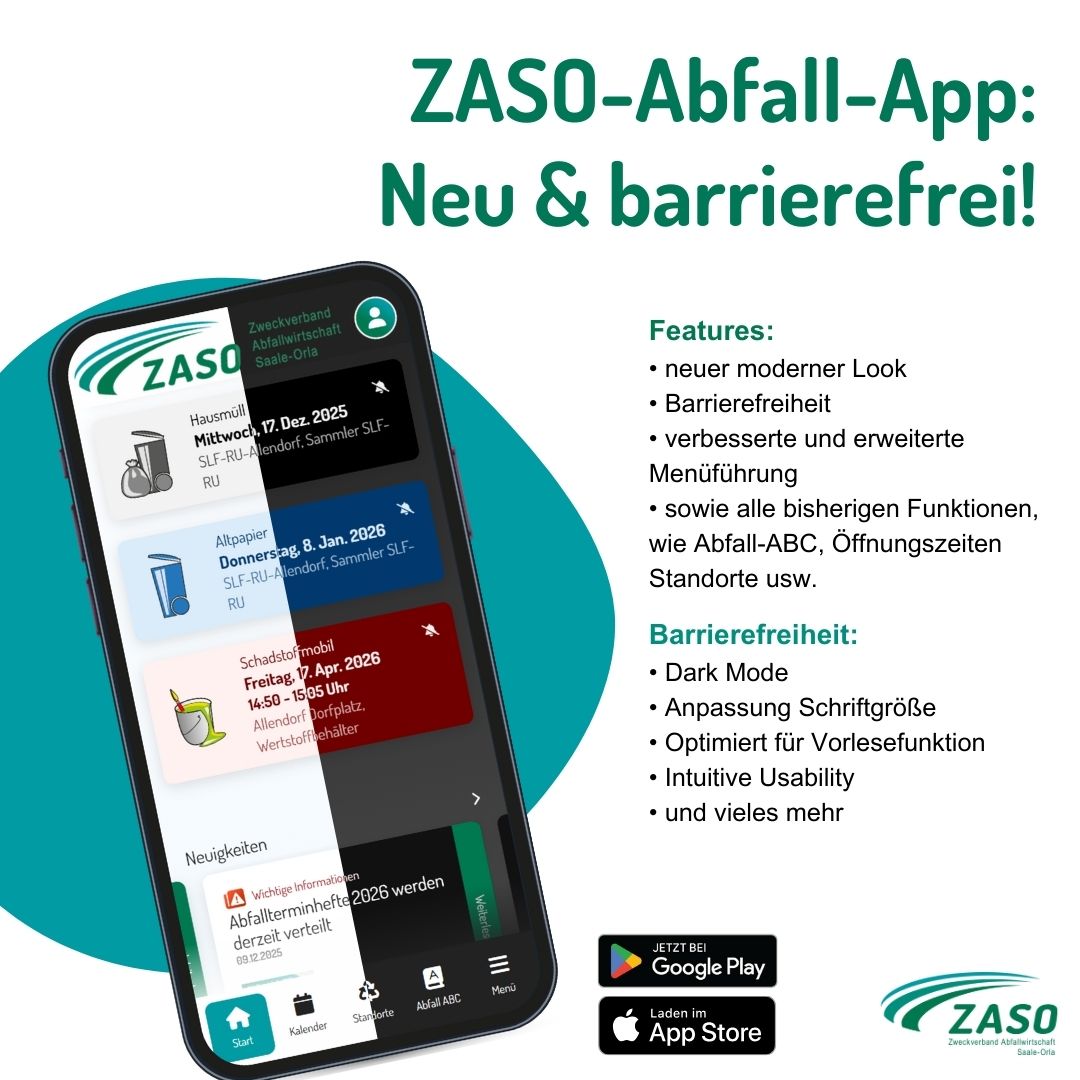 2026 01 06 Neue ZASO Abfall App